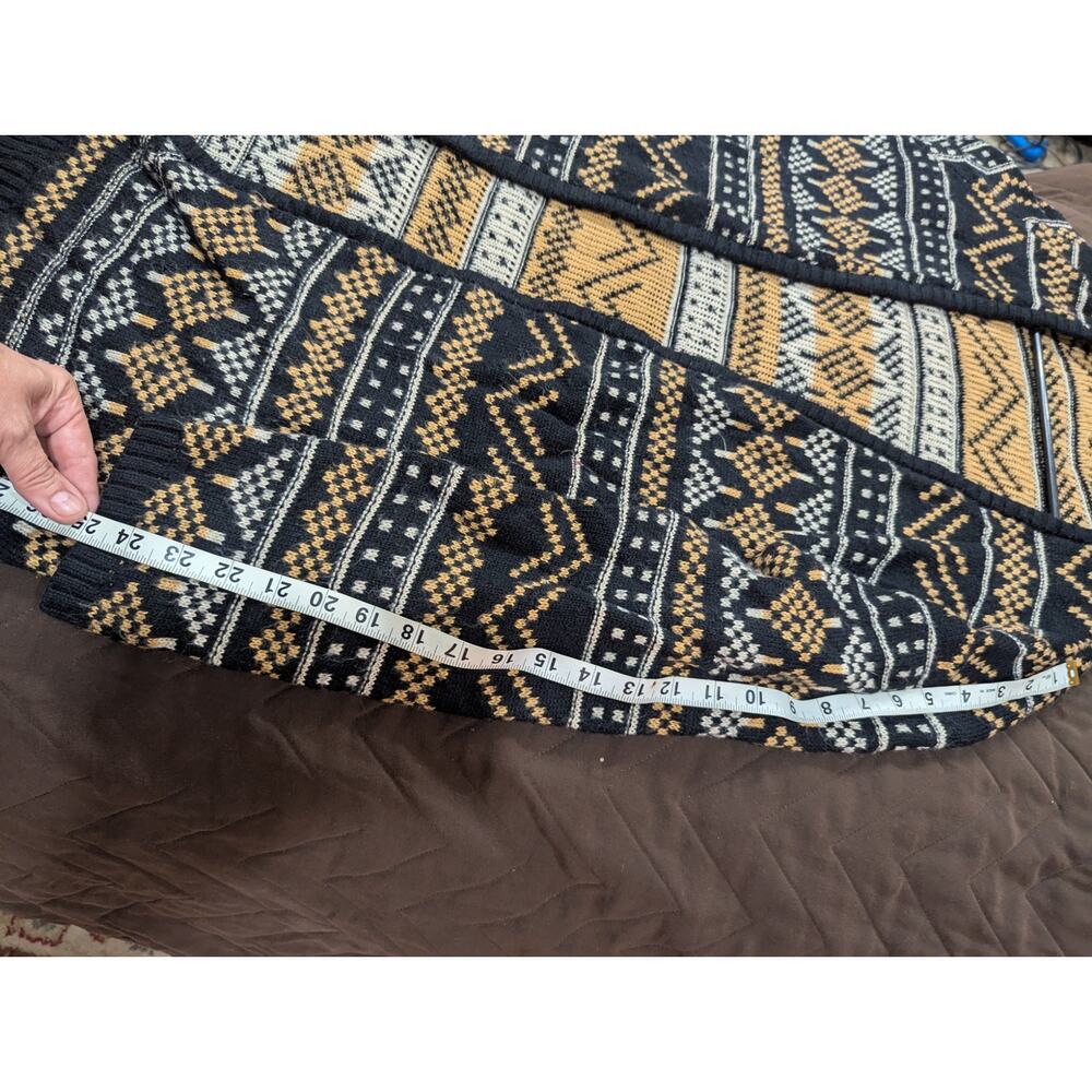 Rustic Pattered Neutral Colored Open Duster Lengt… - image 8